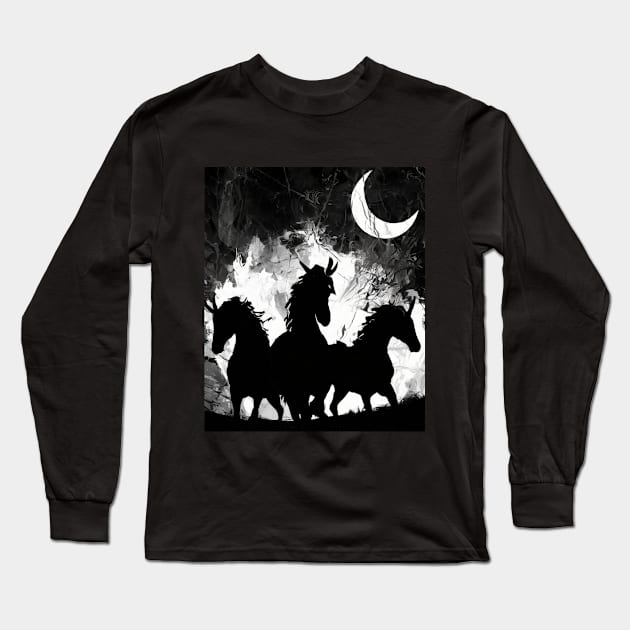 horsemen of the apocalypse Long Sleeve T-Shirt by FehuMarcinArt